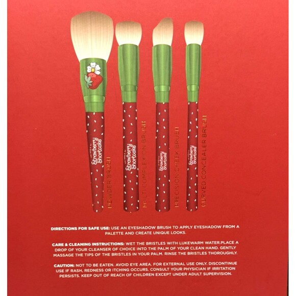 Strawberry Shortcake Makeup Brush & Lip Gloss Bundle Set | Cosmetic Gift Lot | - Picture 5 of 9